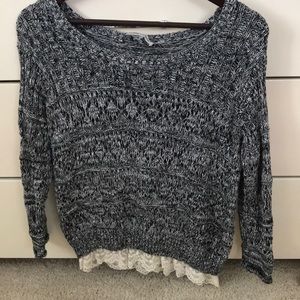 Black and white sweater American Rag